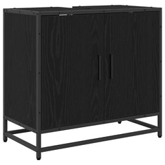 vidaXL Bathroom Sink Cabinet Black Oak 65 x 33 x 60 cm Engineered wood 2