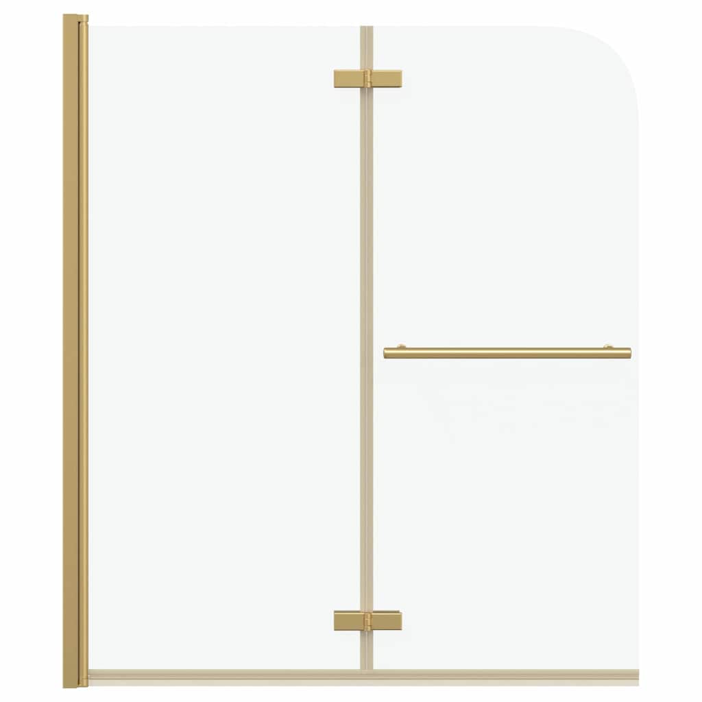 Shower Enclosure Transparent Gold 120 x 140 cm