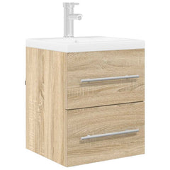 vidaXL Sink cabinet Sonoma Oak 38.5 x 41 x 48 cm Engineered Wood 3