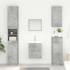 vidaXL Sink cabinet Concrete Grey 38.5 x 41 x 48 cm Engineered Wood 1