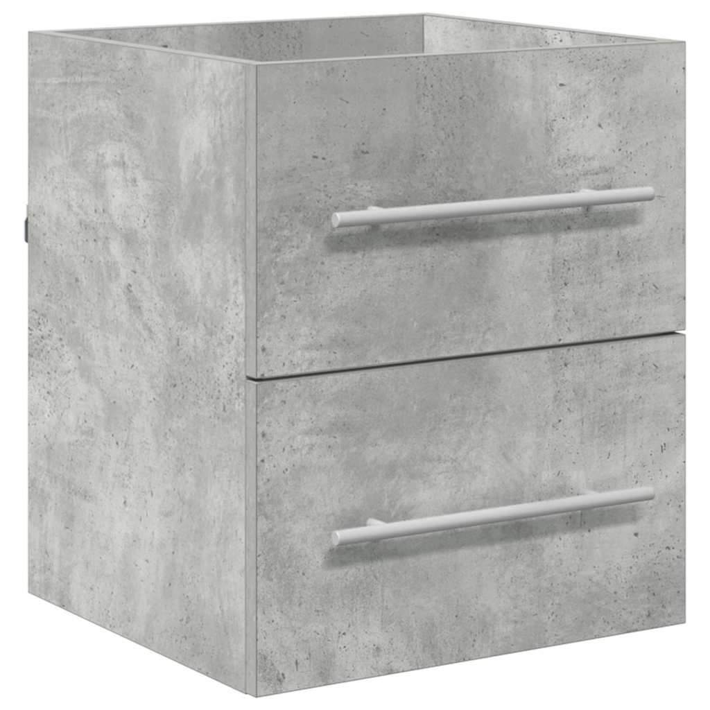 vidaXL Sink cabinet Concrete Grey 38.5 x 41 x 48 cm Engineered Wood 2