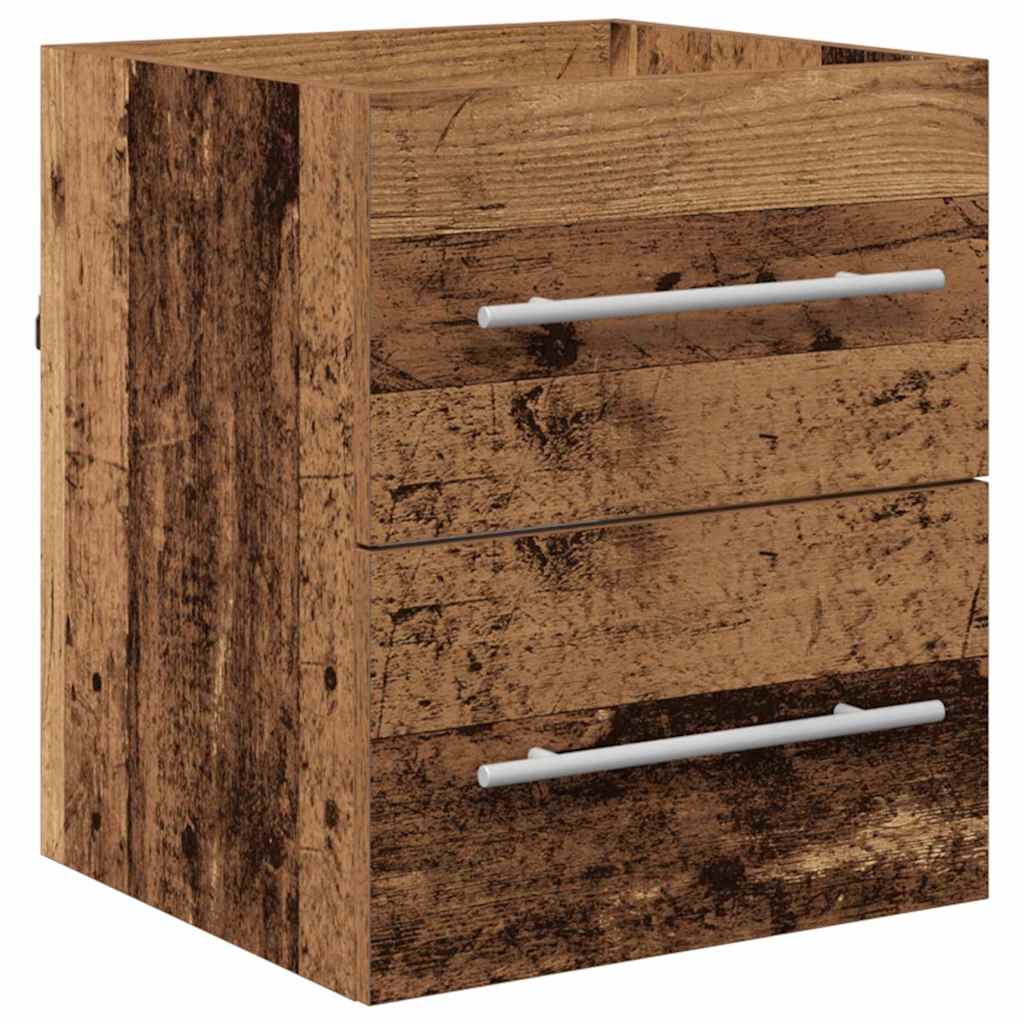 vidaXL Sink cabinet Old Wood 38.5 x 41 x 48 cm Engineered Wood 2