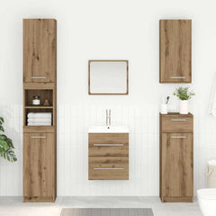 vidaXL Sink cabinet Artisan Oak 38.5 x 41 x 48 cm Engineered Wood 1