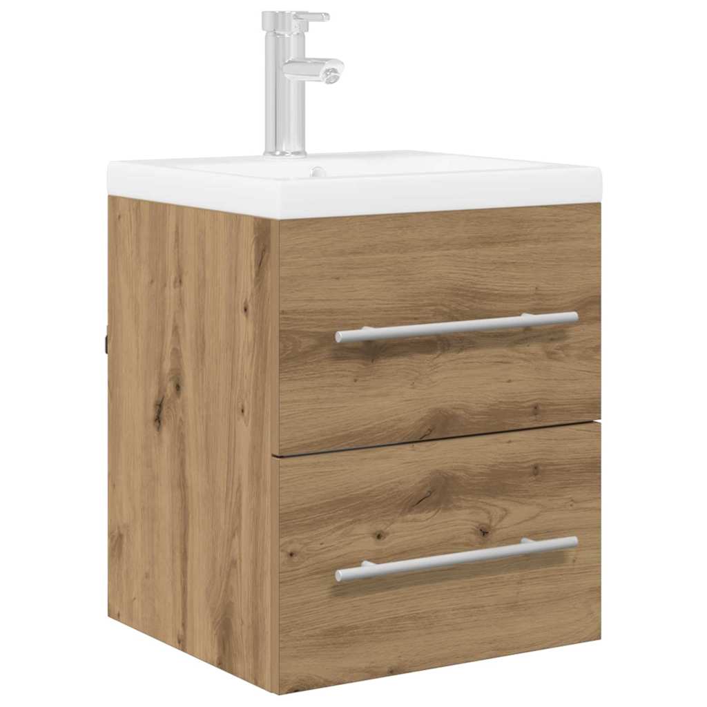 vidaXL Sink cabinet Artisan Oak 38.5 x 41 x 48 cm Engineered Wood 3