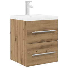 vidaXL Sink cabinet Artisan Oak 38.5 x 41 x 48 cm Engineered Wood 3