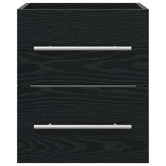 vidaXL Sink cabinet Black Oak 38.5 x 41 x 48 cm Engineered Wood 6