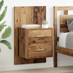 vidaXL Wall-mounted Bedside Cabinet