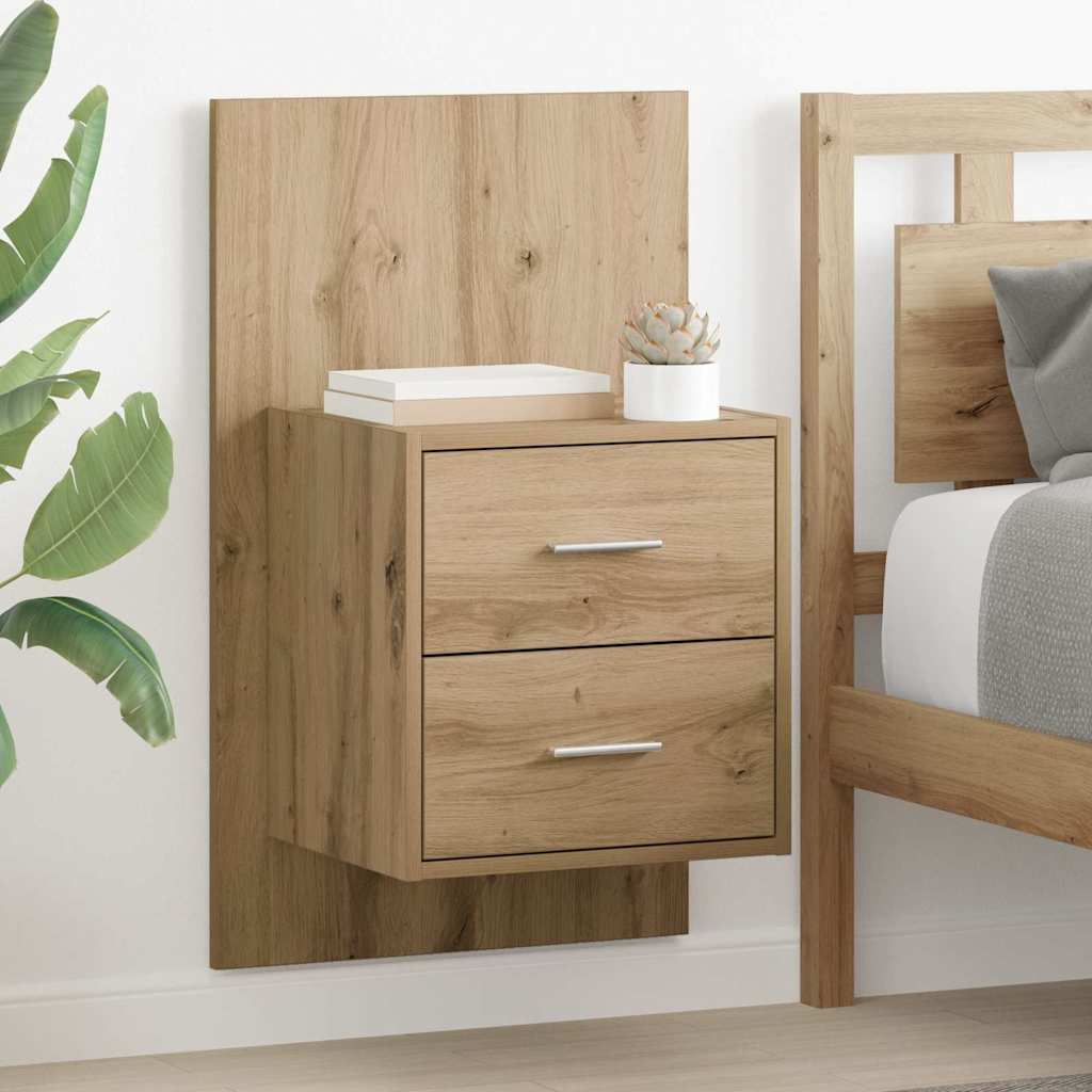 vidaXL Wall-mounted Bedside Cabinet