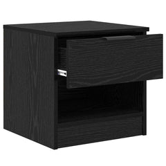vidaXL Bed Cabinet 2 pcs Black Oak 40 x 39 x 40cm Engineered Wood 5