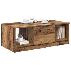 vidaXL Coffee Table Old Wood 102 x 50 x 36cm Engineered Wood 3