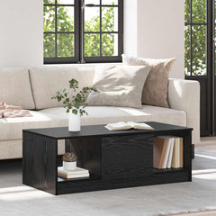 vidaXL Coffee Table Black Oak 102 x 50 x 36cm Engineered Wood 1