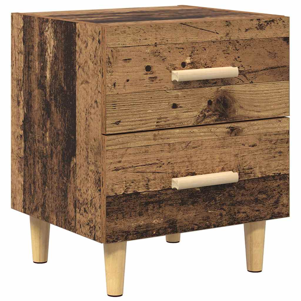vidaXL Bed Cabinet Old Wood 40 x 35 x 47.5cm Engineered Wood 2