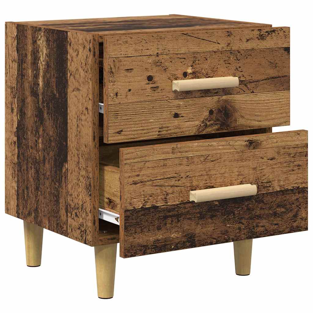 vidaXL Bed Cabinet Old Wood 40 x 35 x 47.5cm Engineered Wood 5