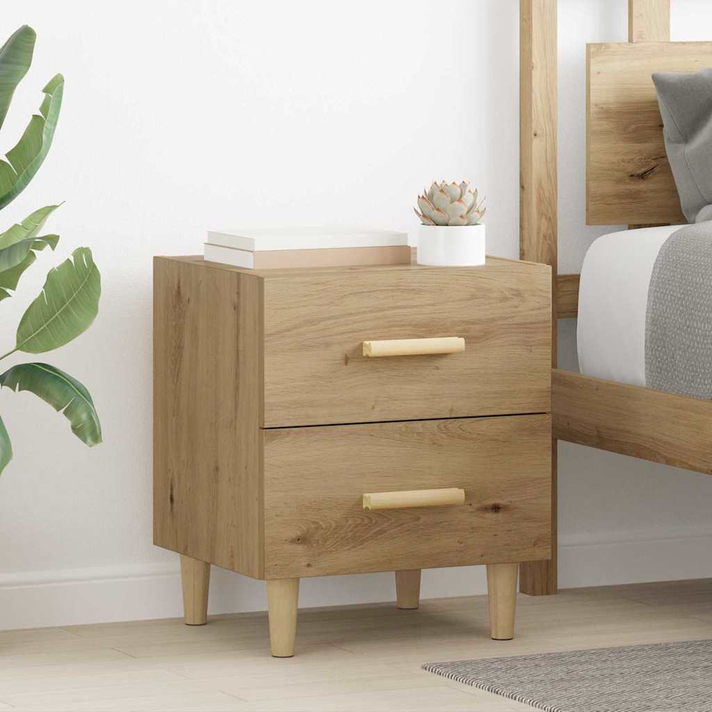 vidaXL Bed Cabinet Artisan Oak 40 x 35 x 47.5cm Engineered Wood 1