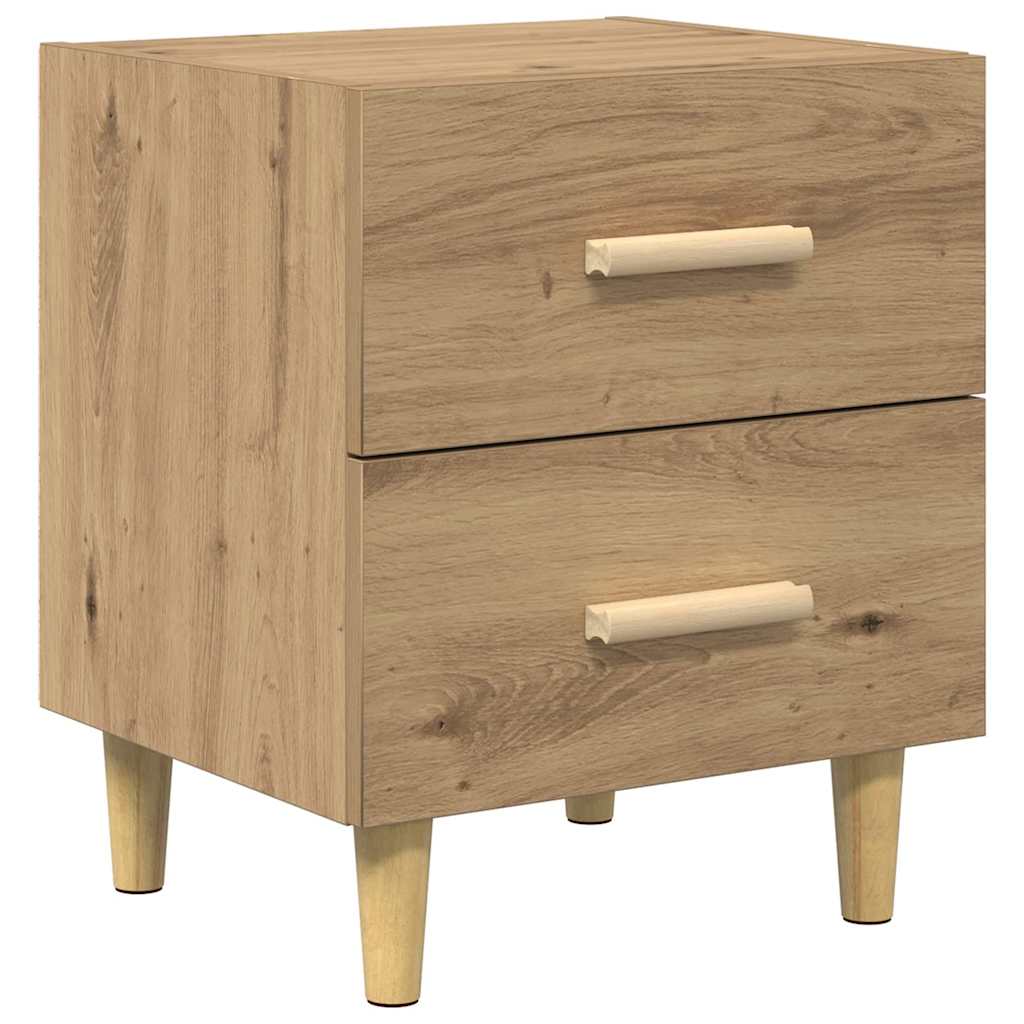 vidaXL Bed Cabinet Artisan Oak 40 x 35 x 47.5cm Engineered Wood 2