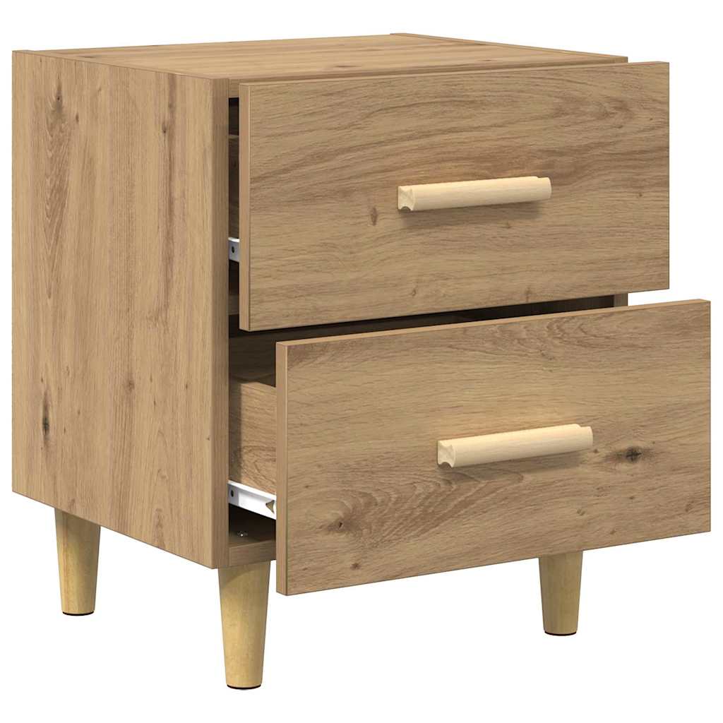 vidaXL Bed Cabinet Artisan Oak 40 x 35 x 47.5cm Engineered Wood 5