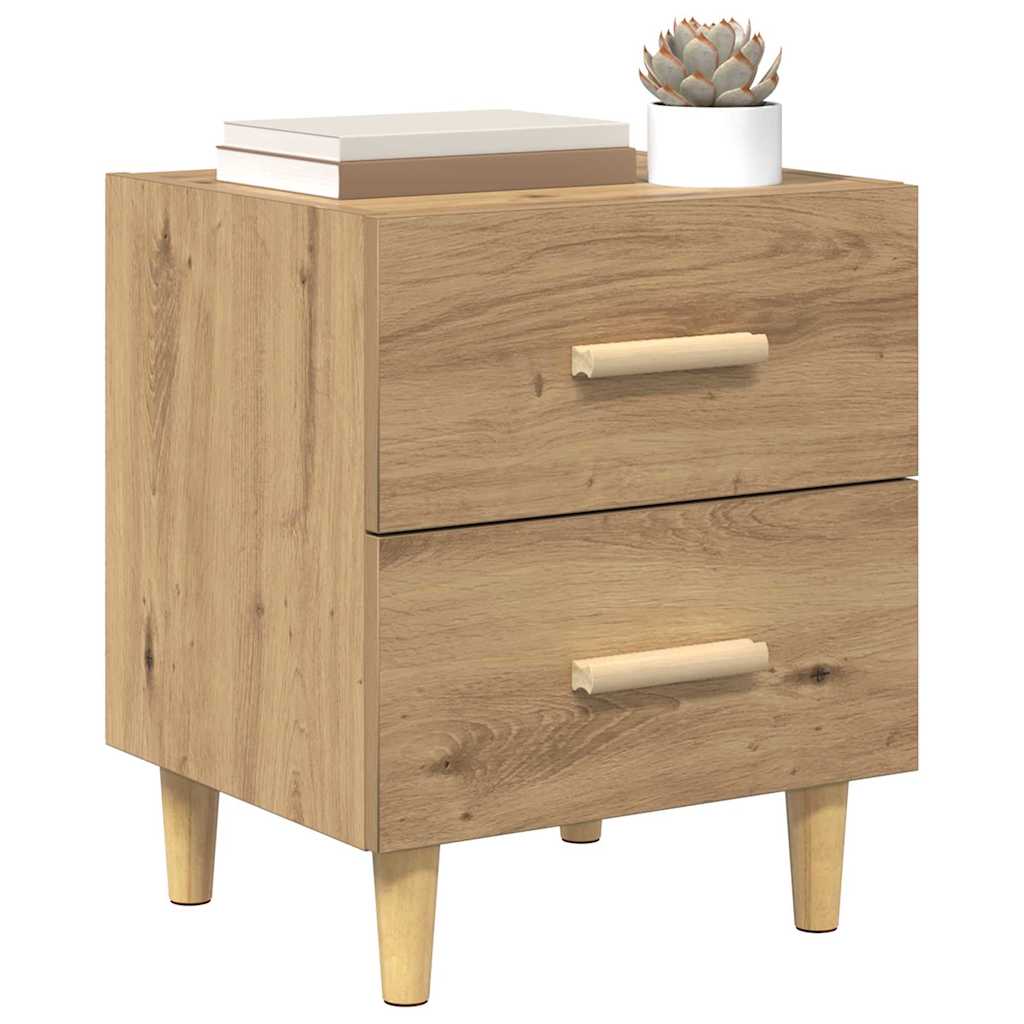 vidaXL Bed Cabinet Artisan Oak 40 x 35 x 47.5cm Engineered Wood 3