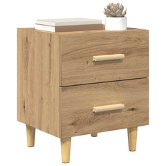 vidaXL Bed Cabinet Artisan Oak 40 x 35 x 47.5cm Engineered Wood 3