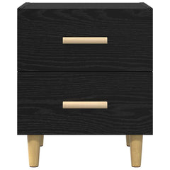 vidaXL Bed Cabinet Black Oak 40 x 35 x 47.5cm Engineered Wood 6