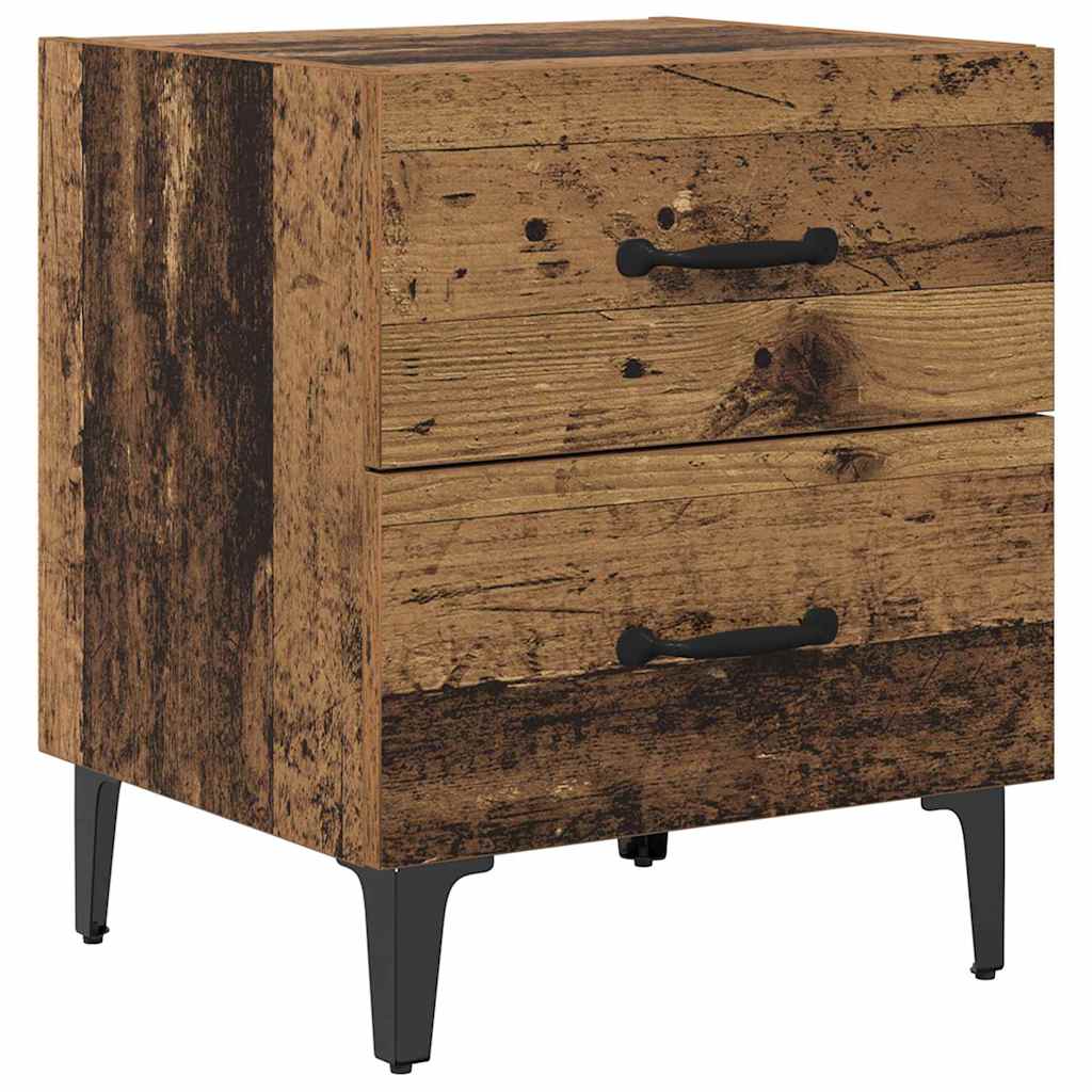vidaXL Bed Cabinet 2 pcs Old Wood 40 x 35 x 47.5 cm Engineered Wood 6
