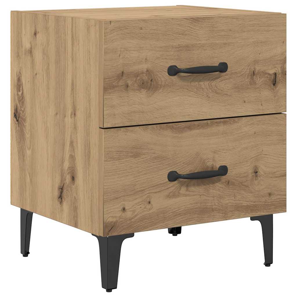 vidaXL Bed Cabinet Artisan Oak 40 x 35 x 47.5 cm Engineered Wood 2