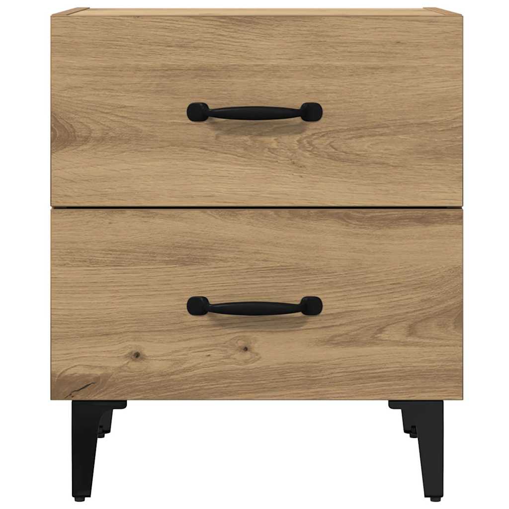 vidaXL Bed Cabinet Artisan Oak 40 x 35 x 47.5 cm Engineered Wood 6