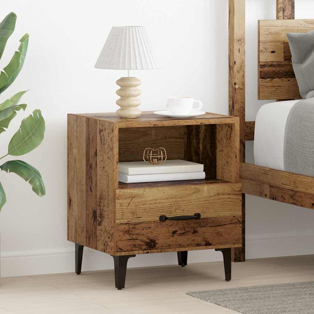 vidaXL Bedside Cabinet Old Wood 40 x 35 x 47.5 cm Engineered Wood 1
