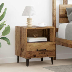 vidaXL Bedside Cabinet 2 pcs Old Wood 40 x 35 x 47.5 cm 1