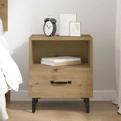 vidaXL Bedside Cabinet Artisan Oak 40 x 35 x 47.5 cm Engineered Wood 4