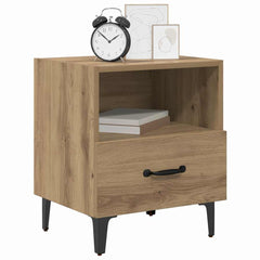 vidaXL Bedside Cabinet Artisan Oak 40 x 35 x 47.5 cm Engineered Wood 3