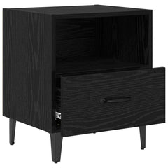 vidaXL Bedside Cabinet 2 pcs Black Oak 40 x 35 x 47.5 cm 5