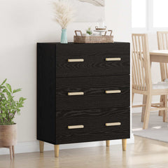 Sideboard 70x34x90 cm Engineered Wood Black oak