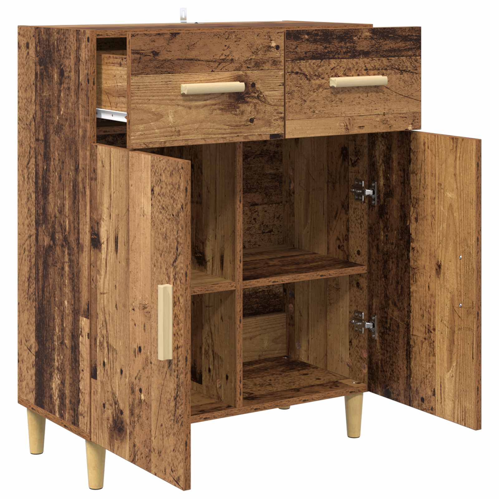 vidaXL Sideboard Old wood 34 x 69.5 x 89 cm Engineered Wood 5