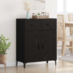 Sideboard 69,5x34x90 cm Engineered Wood Black oak