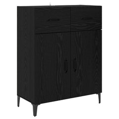 Sideboard 69,5x34x90 cm Engineered Wood Black oak