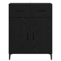Sideboard 69,5x34x90 cm Engineered Wood Black oak
