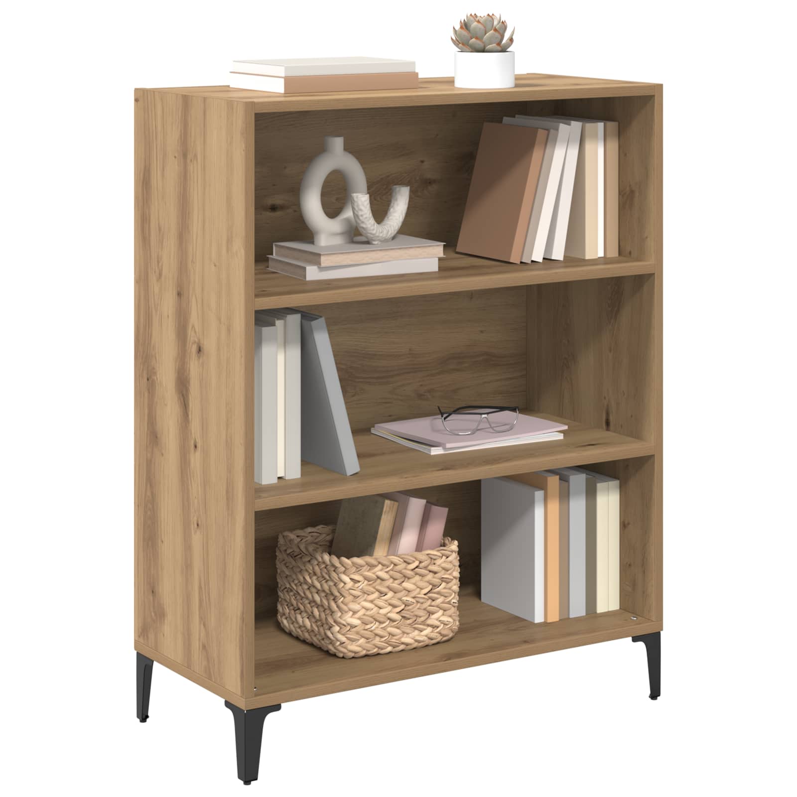 vidaXL Sideboard Artisan Oak 69.5 x 32.5 x 90 cm Engineered Wood 3