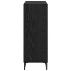 vidaXL Sideboard Black Oak 69.5 x 32.5 x 90 cm Engineered Wood 6
