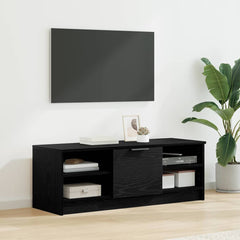 vidaXL TV Cabinet 102 x 35 x 36.5 cm Black Oak Engineered Wood 1