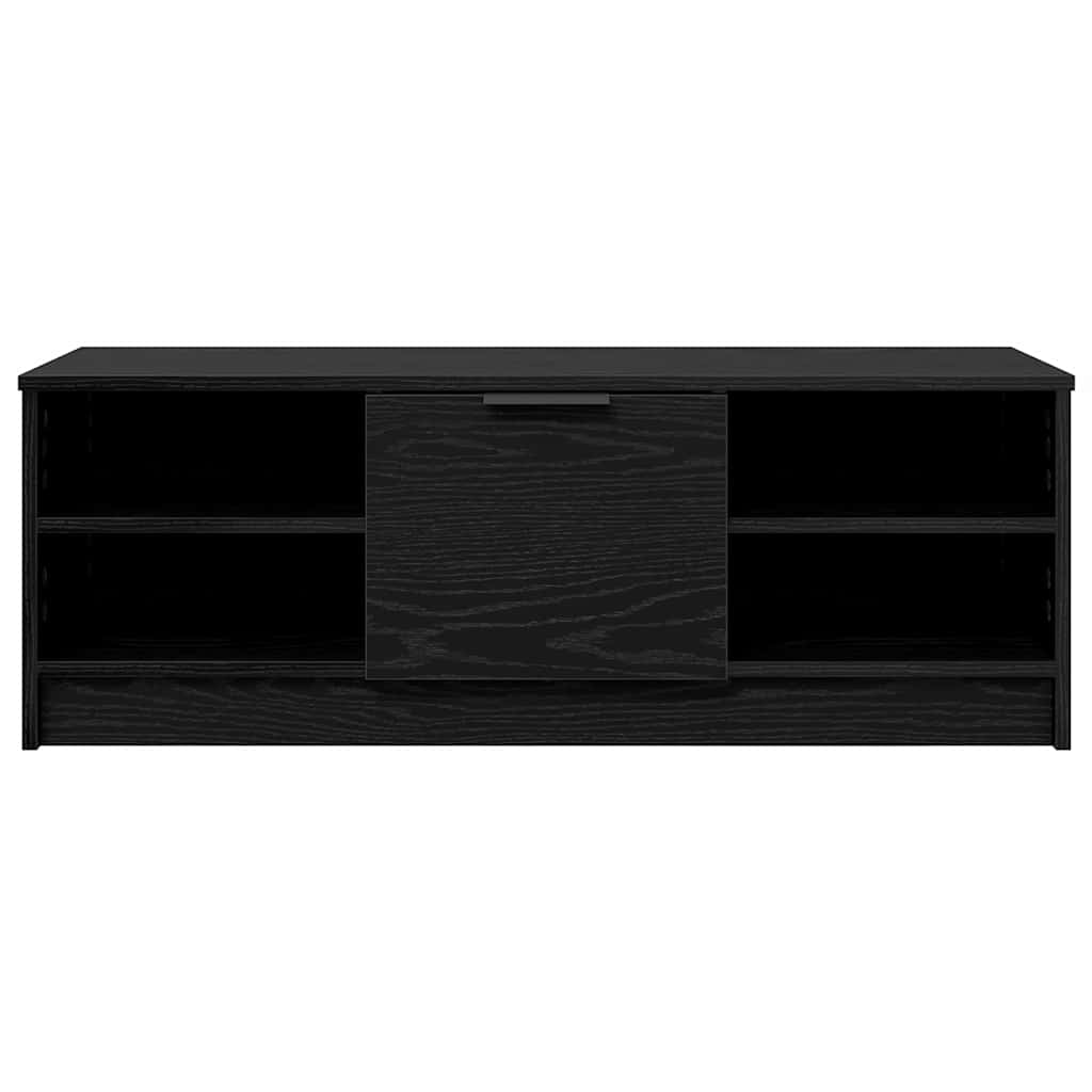 vidaXL TV Cabinet 102 x 35 x 36.5 cm Black Oak Engineered Wood 6