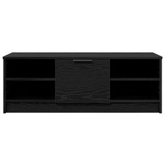 vidaXL TV Cabinet 102 x 35 x 36.5 cm Black Oak Engineered Wood 6