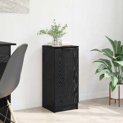 vidaXL Sideboard Black Oak 30 x 30 x 70 cm Engineered Wood 1