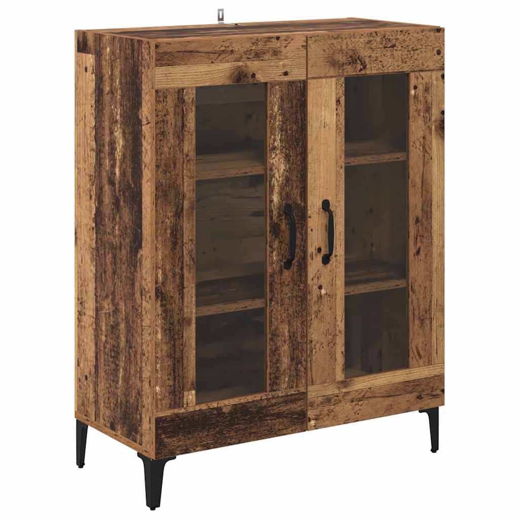 vidaXL Sideboard Old Wood 69.5 x 34 x 90 cm Engineered Wood and Iron 2