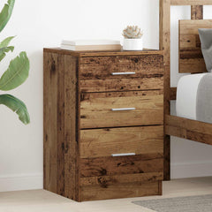 vidaXL Bedside Cabinet Old Wood 40 x 40 x 63 cm Engineered Wood 1
