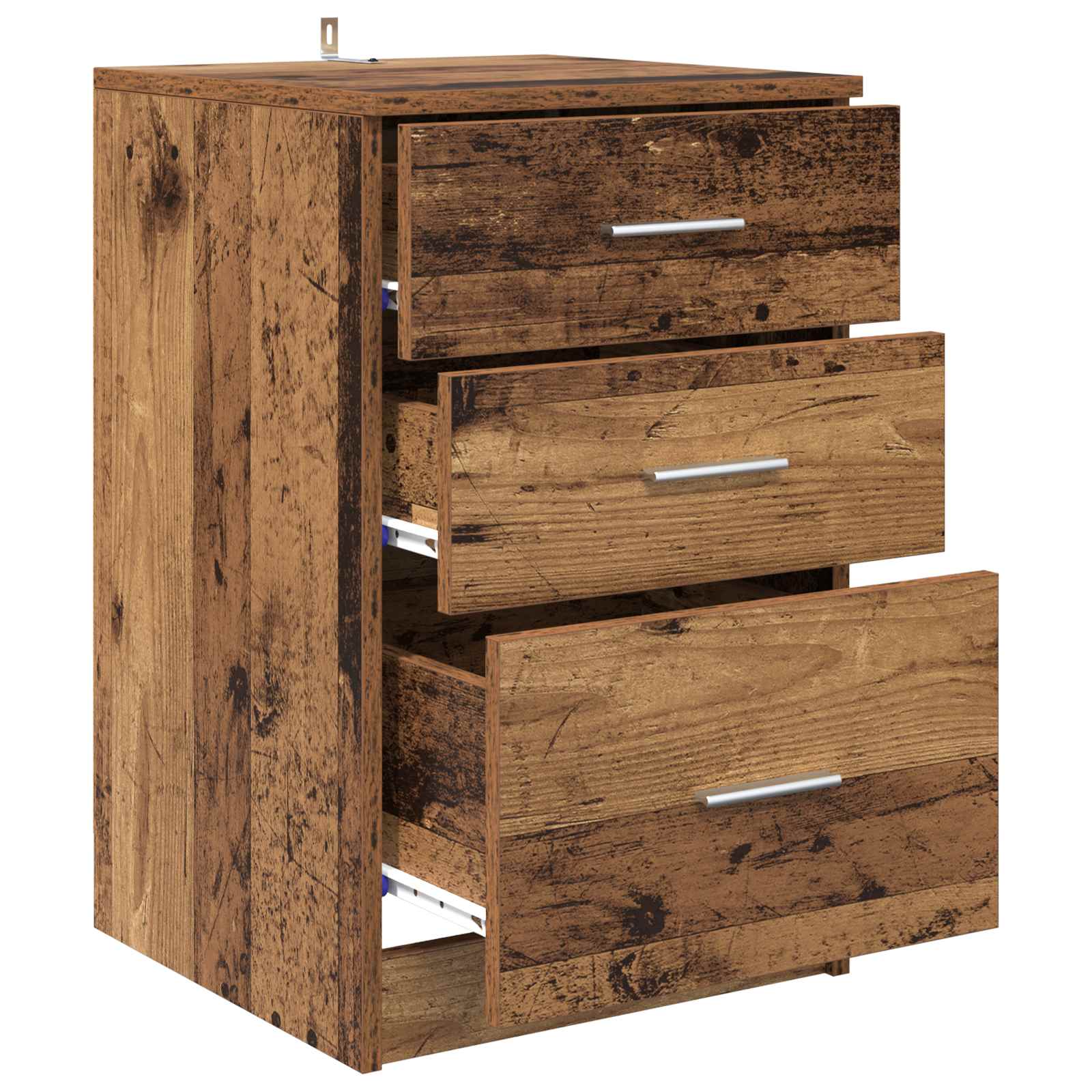 vidaXL Bedside Cabinet Old Wood 40 x 40 x 63 cm Engineered Wood 5