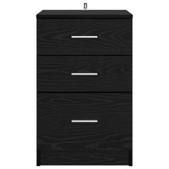 vidaXL Bedside Cabinet Black Oak 40 x 40 x 63 cm Engineered Wood 6
