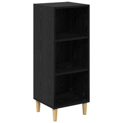 vidaXL Sideboard Black Oak 34.5 x 32.5 x 90 cm Engineered Wood 2