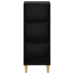 vidaXL Sideboard Black Oak 34.5 x 32.5 x 90 cm Engineered Wood 5
