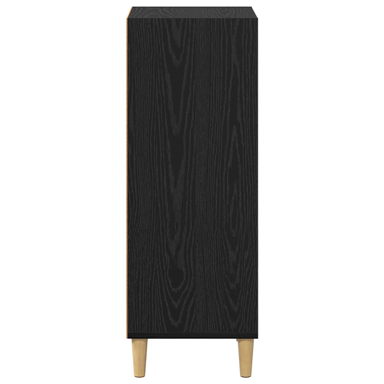 vidaXL Sideboard Black Oak 34.5 x 32.5 x 90 cm Engineered Wood 6