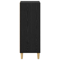 vidaXL Sideboard Black Oak 34.5 x 32.5 x 90 cm Engineered Wood 6